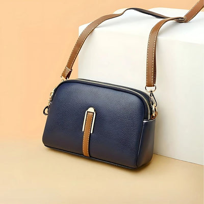 Mila Litchi Embossed Crossbody Bag