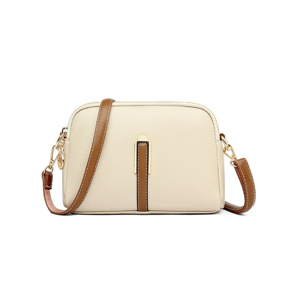 Mila Litchi Embossed Crossbody Bag