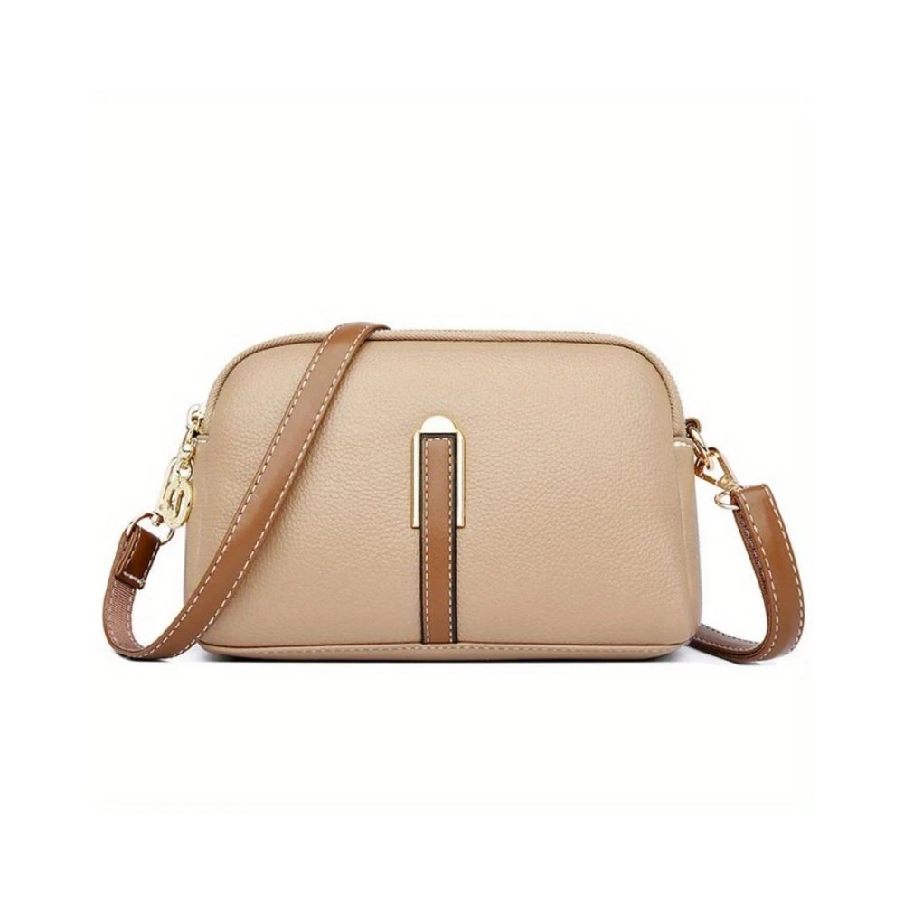 Mila Litchi Embossed Crossbody Bag
