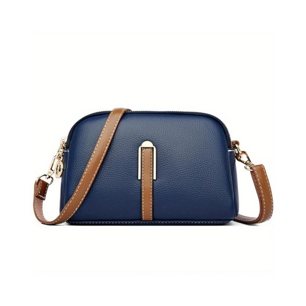 Mila Litchi Embossed Crossbody Bag