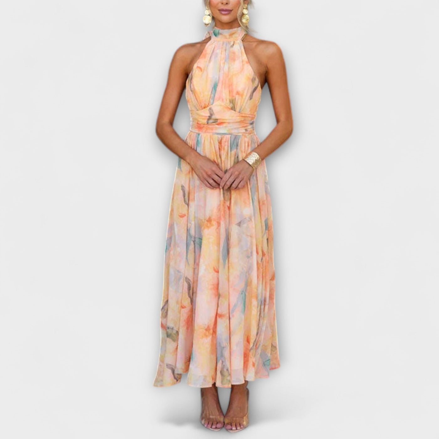 Joa | Watercolor Print Maxi Dress