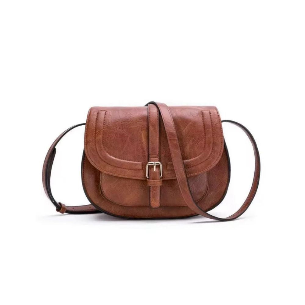 Evelyn Classic Saddle Crossbody Bag