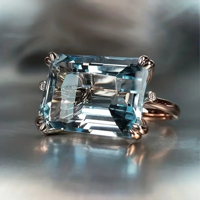 Aubrielle – Vintage Blue Zirconia Ring