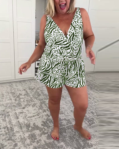 Sanne | Swimsuit with Summer Print