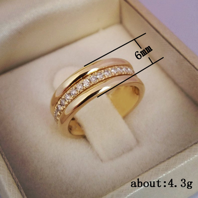 Marlowe – Elegant Double Zirconia Inlaid Ring