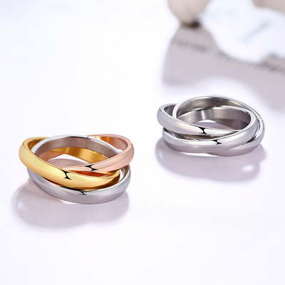 Everlynn – Three-Toned Loop Ring