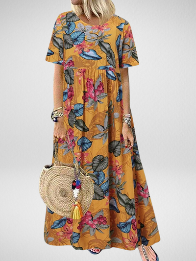 Zara | Boho Floral Maxi Dress