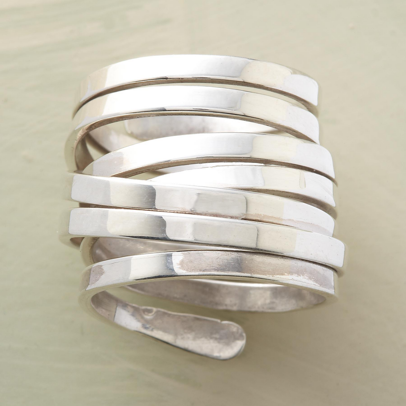Annika – Vintage Thick Layer Silver Ring