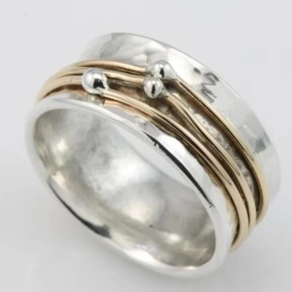 Frankie - Vintage Gold Layered Silver Ring