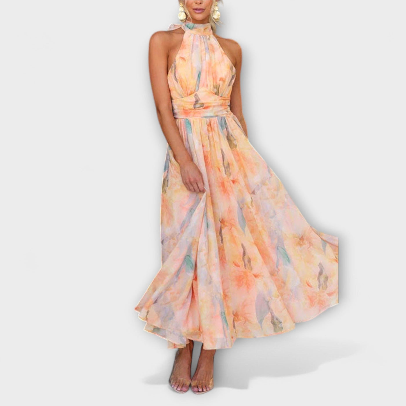 Joa | Watercolor Print Maxi Dress