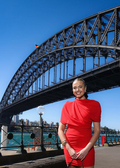 Kiri - Asymmetrical Pleated Mini Dress