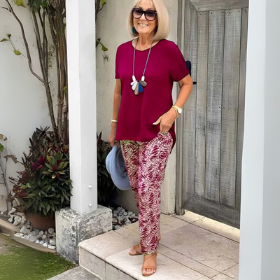 Allegra | Cotton-Blend Two-Piece Set – Effortless Polish, All-Day Comfort