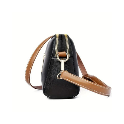 Mila Litchi Embossed Crossbody Bag