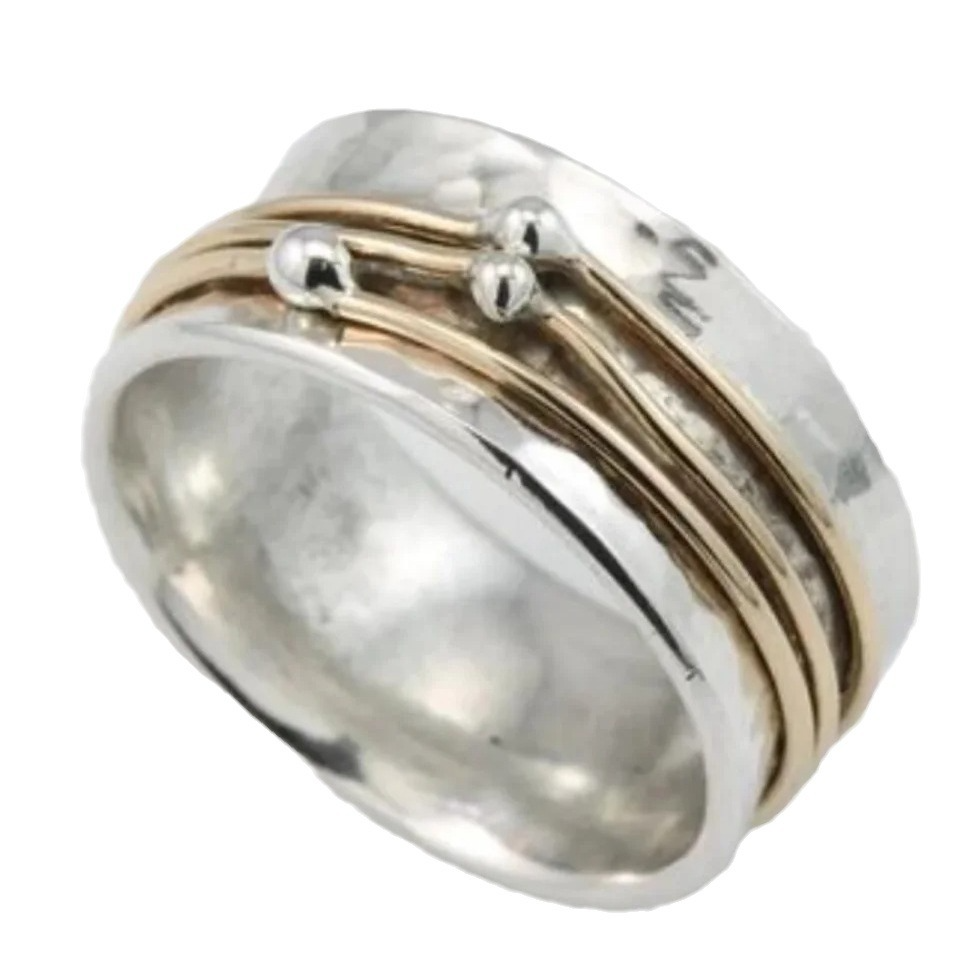 Frankie - Vintage Gold Layered Silver Ring