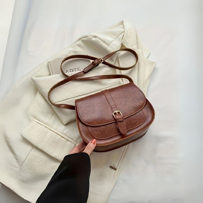 Evelyn Classic Saddle Crossbody Bag