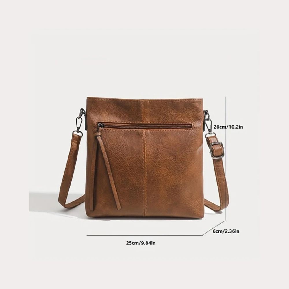 Lena Retro Square Crossbody Bag