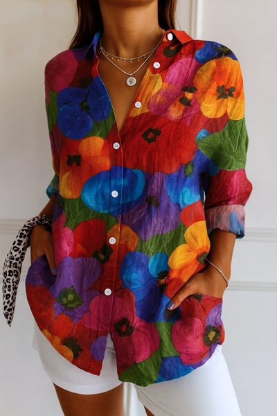 Astrid™  | Colorful Pattern Blouse