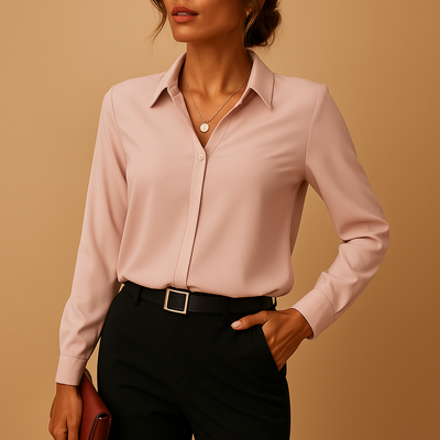 Lieke | Chic Solid Blouse for Women