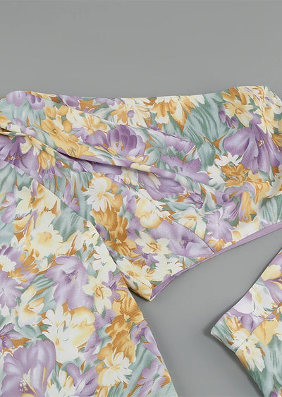 Dalina | Floral One-Sleeve Dress