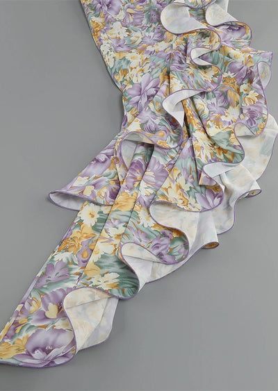 Dalina | Floral One-Sleeve Dress