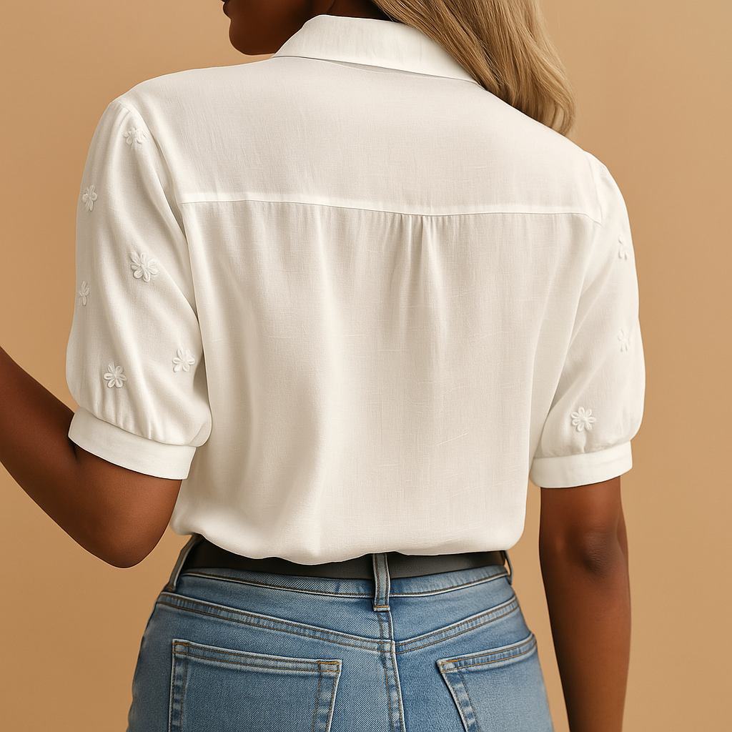 Elvira | Chic White Blouse for Women