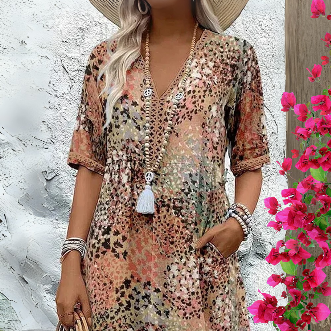 Vanessa | Flattering Boho Dress