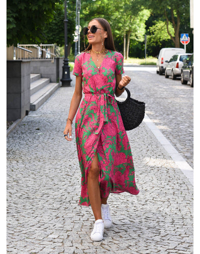 Yasmine | Stylish V-Neck Dress