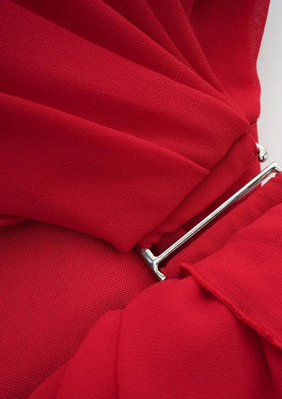 Kiri - Asymmetrical Pleated Mini Dress