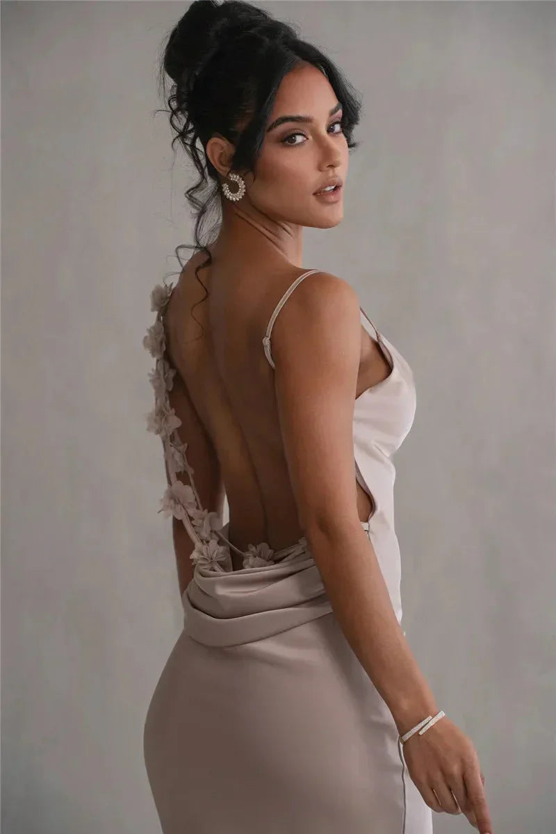 Laelia | Satin Maxi Dress