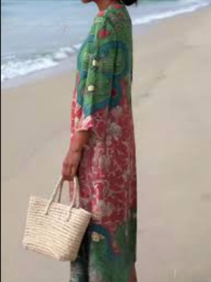 Angelina | Boho summer midi dress