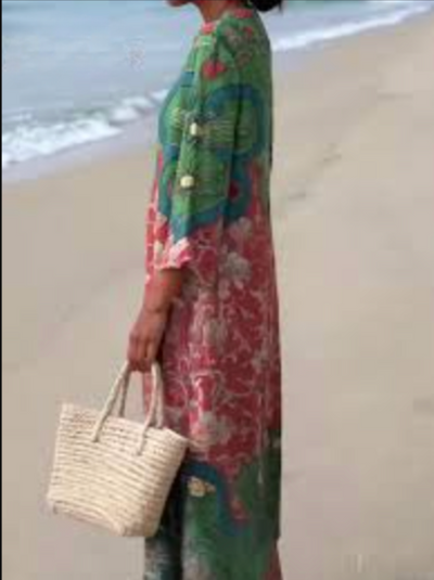 Angelina | Boho summer midi dress