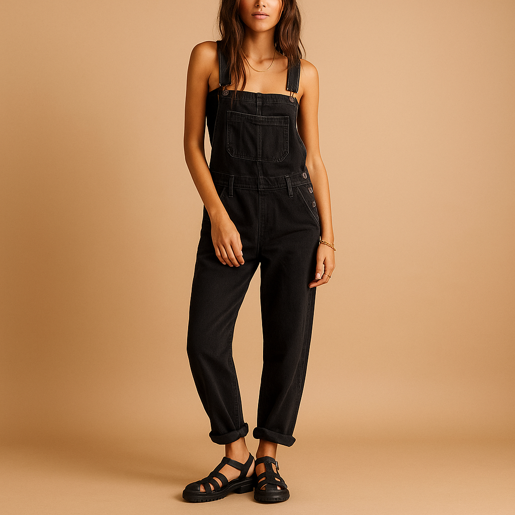 Adjustable Strap Denim Dungarees for Women | Lieke