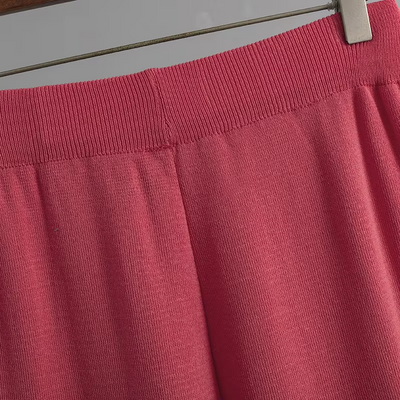 Charlotte | Chic Ice Silk Short Sleeve Co-Ord Set