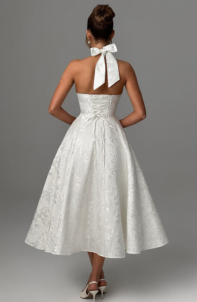 Ara™ | Midi Dress with a High Neckline