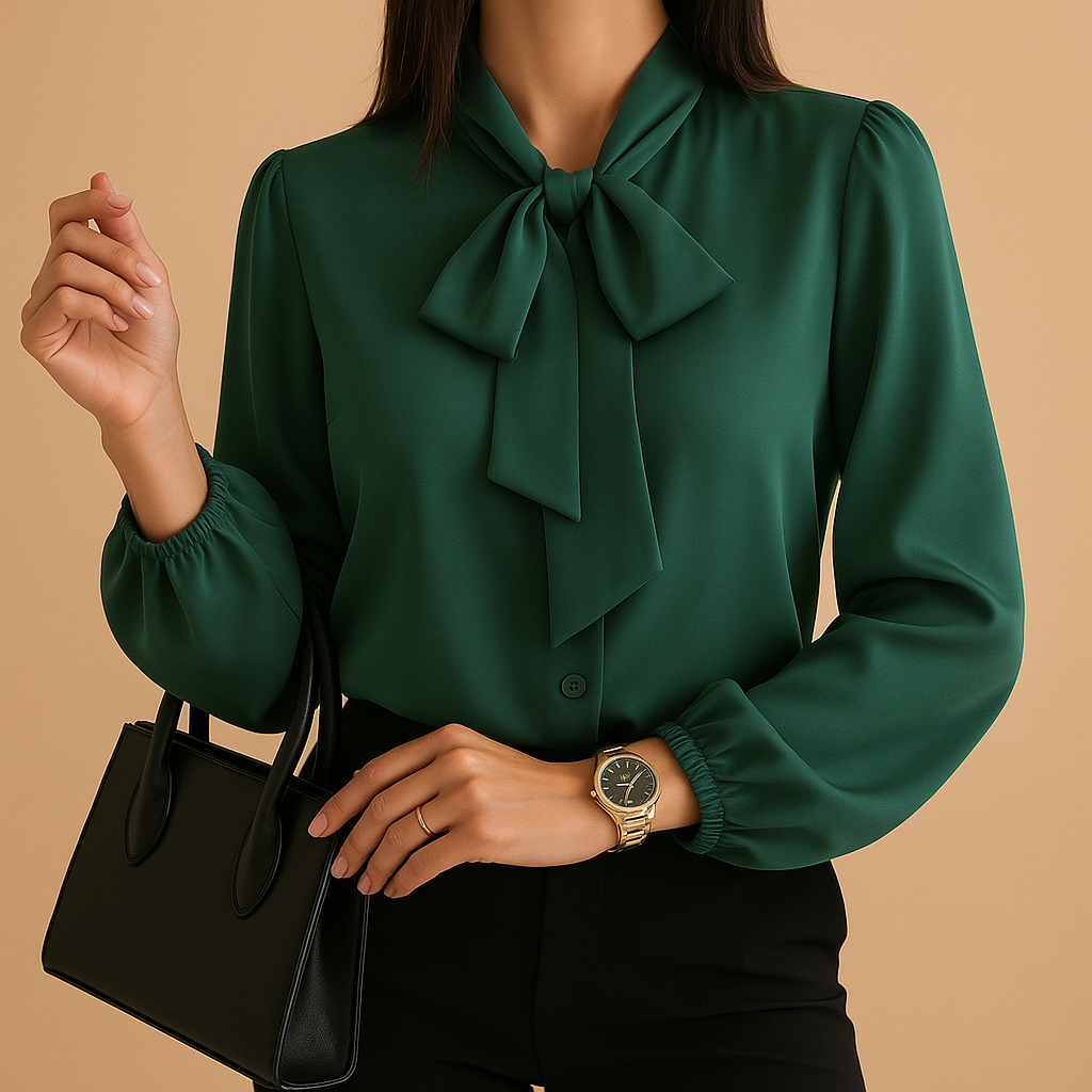 Lianne | Women's Elegant Blouse with Bow Accent