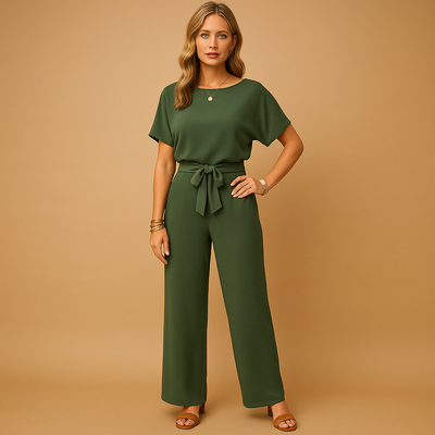 Nina | Chic Tailored Jumpsuit with Flowing Sleeves for Women