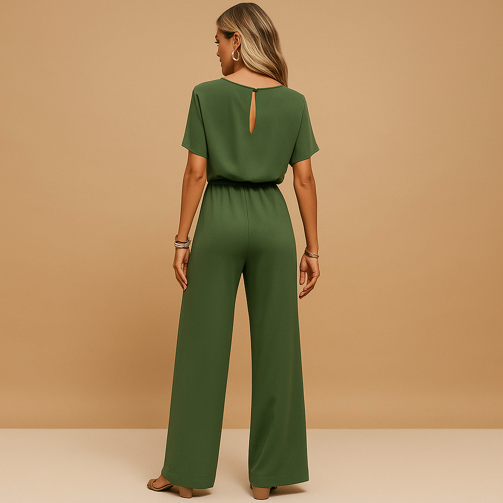 Nina | Chic Tailored Jumpsuit with Flowing Sleeves for Women