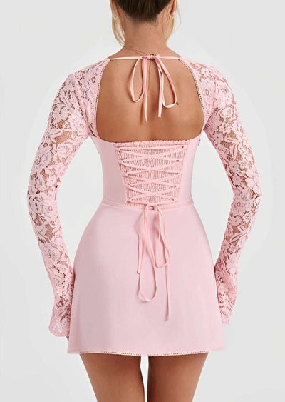 Olivia | Elegant Tie-Back Mini Dress