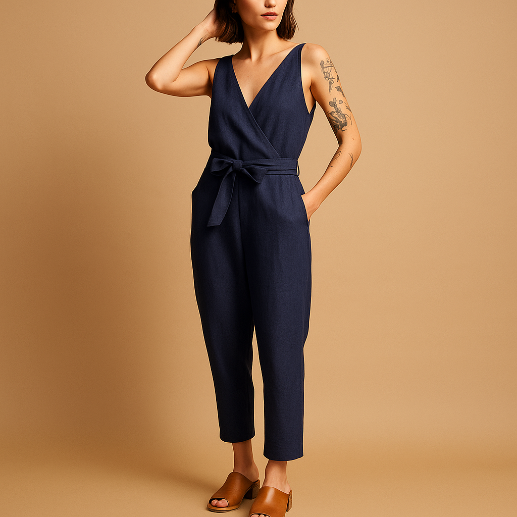 Women's Adjustable Waistband Lightweight Jumpsuit | Myrthe