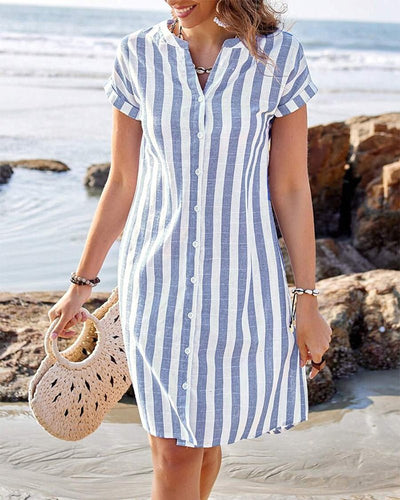 Emma | Striped Shirt Dress
