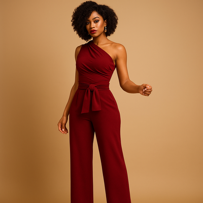Femke Women's One-Shoulder Wide-Leg Jumpsuit