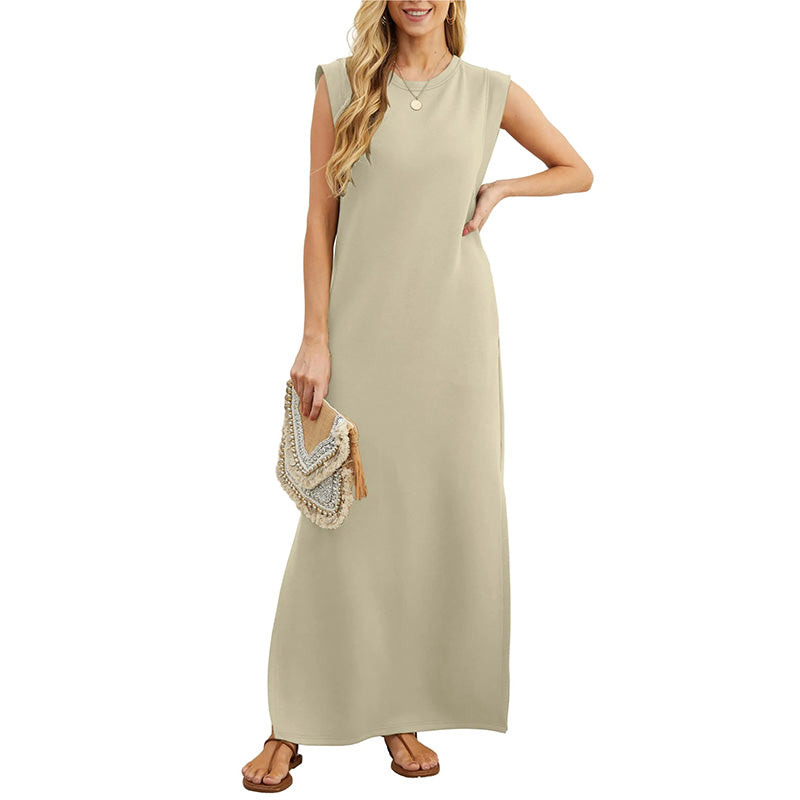 Luna | Wrinkle-Free Dress with a Split Hem