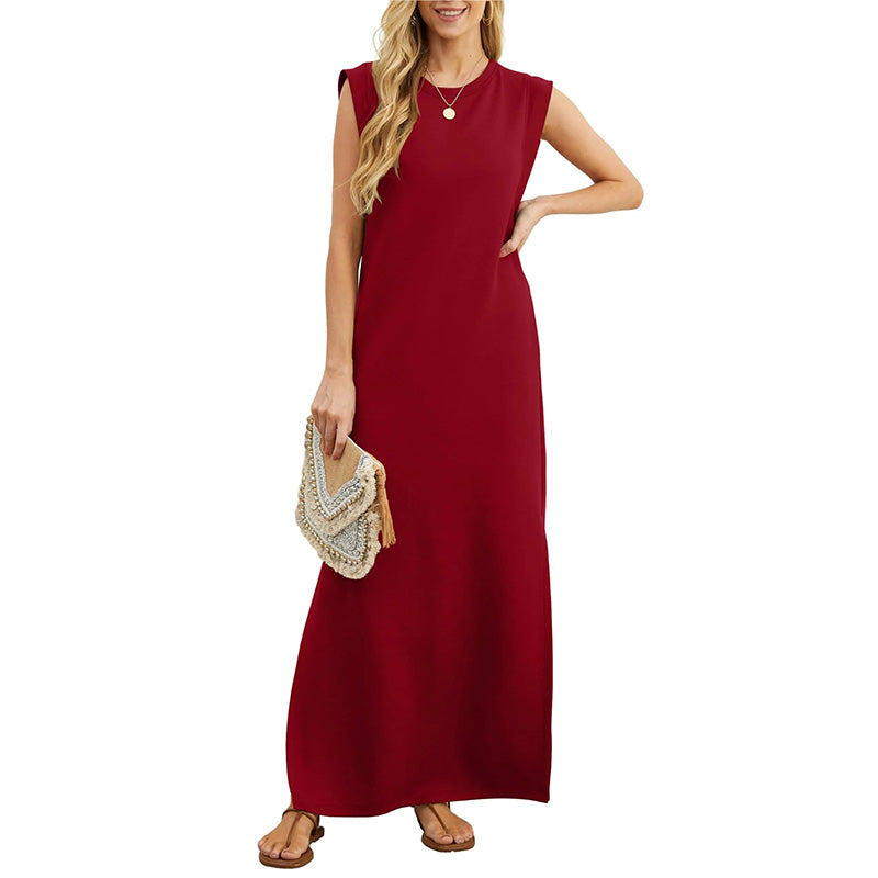 Luna | Wrinkle-Free Dress with a Split Hem