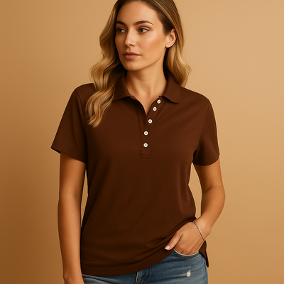 Elena Elegant Fit Women's Polo Shirt - Stylish Design