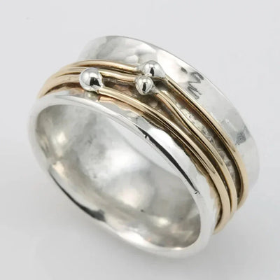 Frankie - Vintage Gold Layered Silver Ring